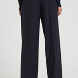 Pantalone donna a palazzo blu BERGAMO 008 MAX MARA STUDIO 