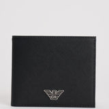Portafoglio uomo nero con logo Y4R168 Y138E81072 EMPORIO ARMANI 