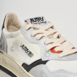 Sneakers uomo Medalist Super Vintage bianca, nera e argento AVLM MS13 AUTRY 