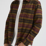 Camicia uomo a quadri marrone 1000546 625 LES DEUX 