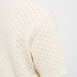 Camicia uomo traforata panna LDM310157 215215IVORY LES DEUX 