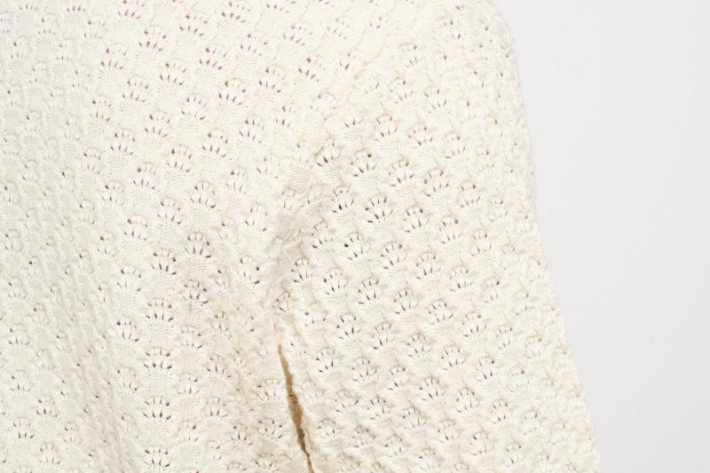 Camicia uomo traforata panna LDM310157 215215IVORY LES DEUX 