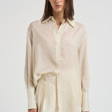 Camicia donna Bridget gessata panna 11033 MTL55 ANINE BING 