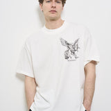 T-shirt uomo girocollo bianca MLM41066 72 REPRESENT 