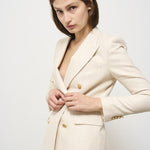 Giacca donna panna doppiopetto J Parigi JPARIGI10B 970155A1124 TAGLIATORE 