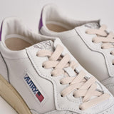 Sneakers uomo Medalist Low bianca e viola AULM LL08 AUTRY 