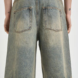 Bermuda uomo in denim slavato 308 DARK BLUE WOODBIRD 