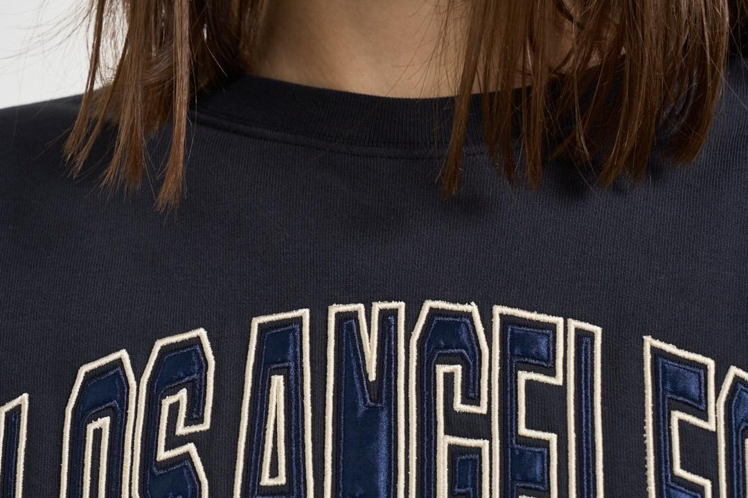 Felpa donna grigio antracite 11677 VTG3VINTAGEBLACK ANINE BING 