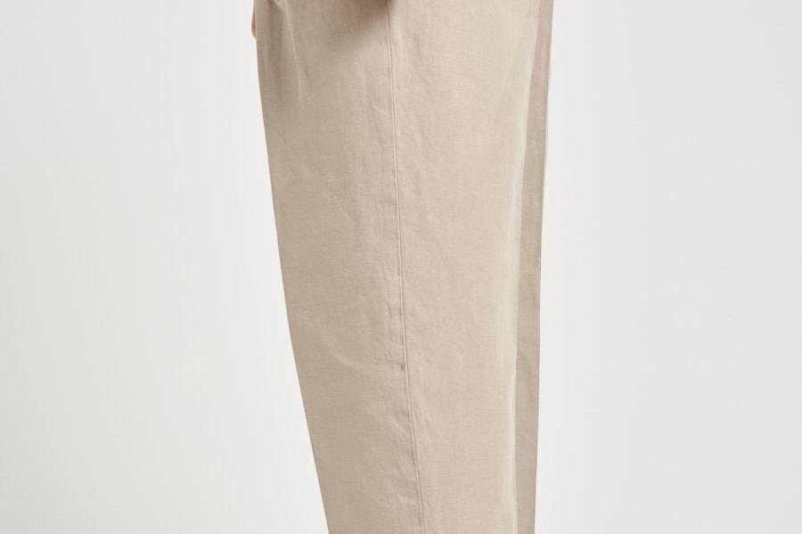 Pantalone uomo con pinces beige MANHA 300512523 BRIGLIA 