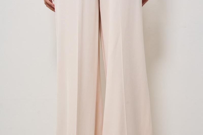 Pantalone donna Saby a palazzo rosa SABY IVORY IRO 