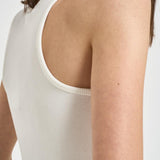Canotta donna in cotone bianca 12206 IVY42IVORY ANINE BING 