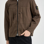 Giacca uomo stile camicia marrone 1200005 S0298V007C STONE ISLAND 