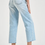 Jeans donna gamba dritta in denim chiaro JILL 8799SKYBLUE ICON DENIM 