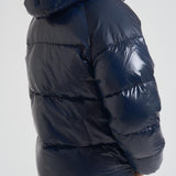 Piumino uomo corto lucido blu notte STEVE 4004 PYRENEX 