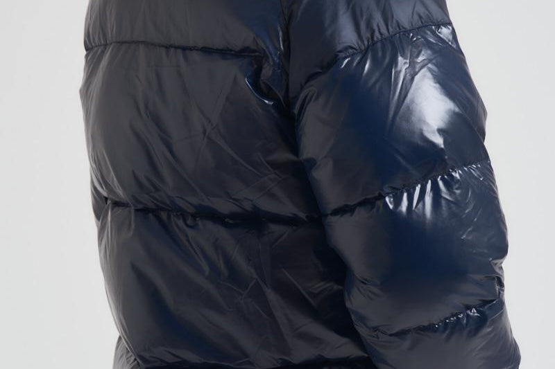 Piumino uomo corto lucido blu notte STEVE 4004 PYRENEX 