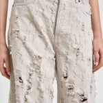 Jeans donna Bethany con rotture grigio BETHANYBULLDESTROY WINDGREY HAIKURE 