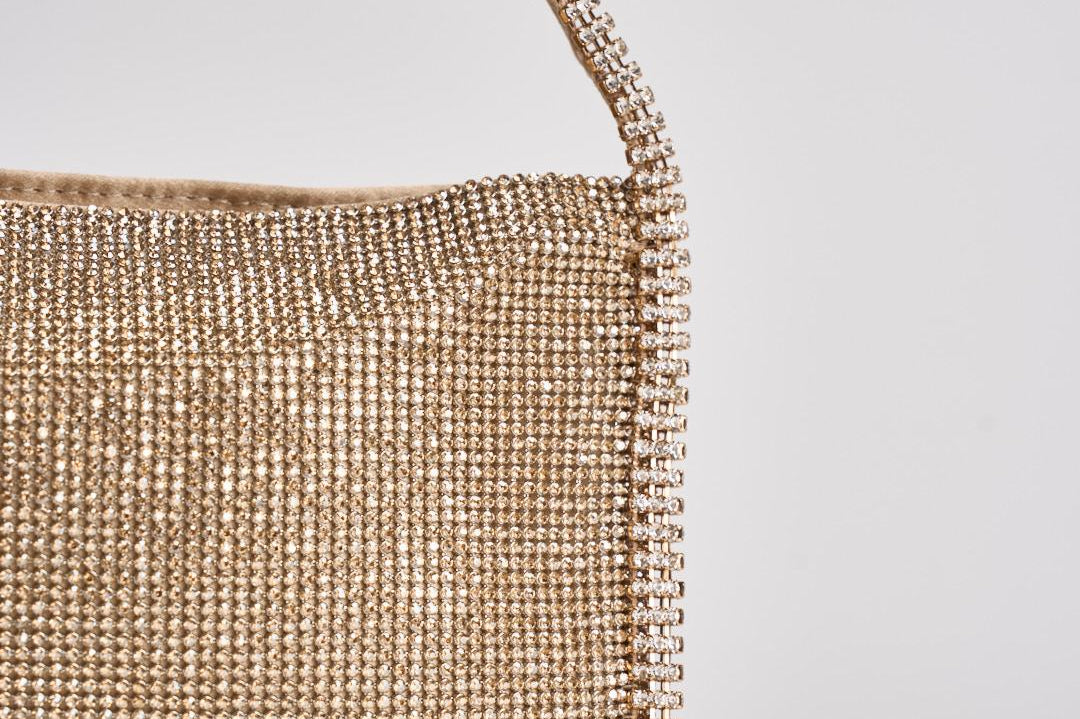 Borsa donna a spalla oro 0016060 RHINESTONE BENEDETTA BRUZZICHES 