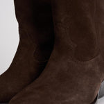 Stivale donna "Duerto" in suede testa di moro BO0003FA A1A03S50CL ISABEL MARANT 