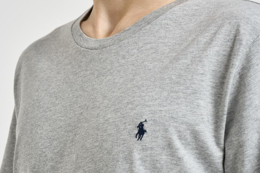 T-shirt uomo girocollo grigio chiaro 714844756 008 RALPH LAUREN 