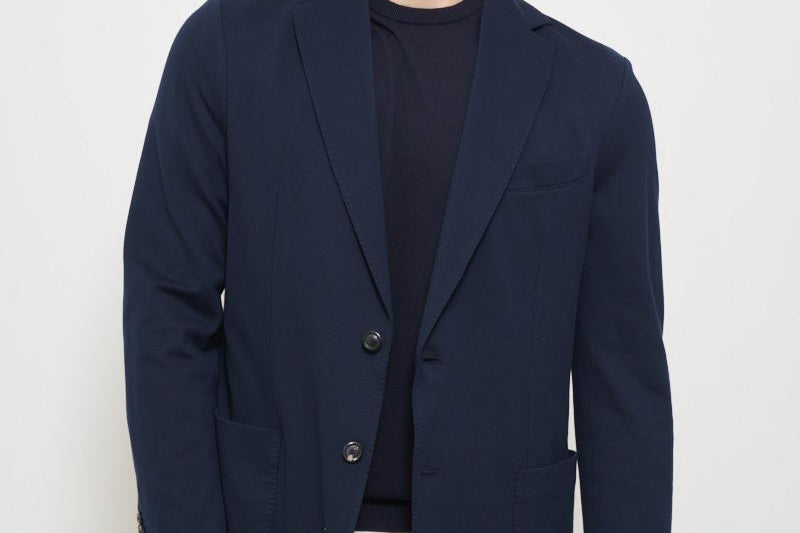 Giacca uomo monopetto blu CN4660 447 CIRCOLO 1901 