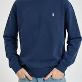 Felpa uomo girocollo blu 710916689 017 RALPH LAUREN 
