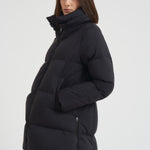 Piumino donna midi trapuntato nero PI001959D 9300 HERNO 