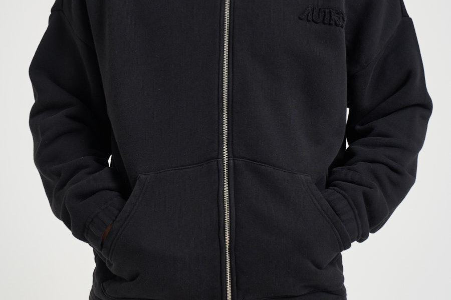 Felpa uomo cappuccio nera HIPX 032K AUTRY 