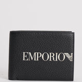 Portafoglio uomo nero con logo bianco EM003591 AF19355UC001 EMPORIO ARMANI 