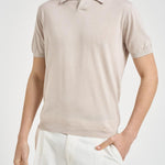 Polo uomo in maglia gesso 300423 60 KANGRA 