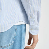Camicia uomo a righe azzurra e bianca CH5625 E7B LACOSTE 