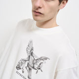 T-shirt uomo girocollo bianca MLM41066 72 REPRESENT 