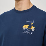 T-shirt uomo girocollo blu SPECIALSUMMER 61EMB MC2 SAINT BARTH 