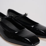 Ballerina in pelle finitura lucida FLRAZS08FL BLACK AEYDE 