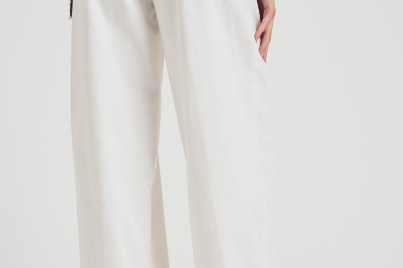 Pantaloni in gabardina di cotone stretch A04673T3 003 PESERICO 