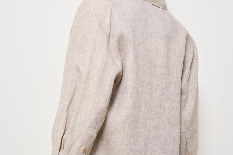 Camicia donna in lino beige S06121 2600948 PESERICO 