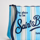 Pochette donna Aline a righe azzurra e bianca ALINE 00925L MC2 SAINT BARTH 