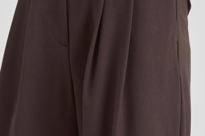 Pantalone sartoriale in lana donna GEM11S37 MORO NINE IN THE MORNING 