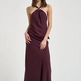 Abito donna lungo bordeaux 14884 2543 FORTE FORTE 