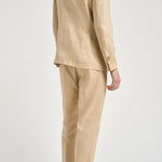 Abito uomo beige in lino MERINI ABS707BEIGE ACCADEMIE TESSILI 