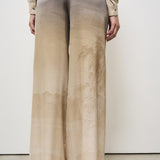 Pantalone donna in seta Adastrgum beige 12409 514936 PIERRE-LOUIS MASCIA 