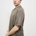 T-shirt uomo tortora con logo MLM4274 16WASHED OLIVE REPRESENT 