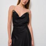 Abito donna Brigitte nero 625SS6602S BLACK DANAME 