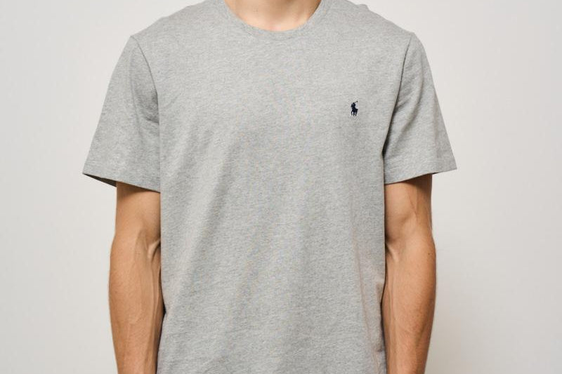 T-shirt uomo girocollo grigia 714844756 003 RALPH LAUREN 