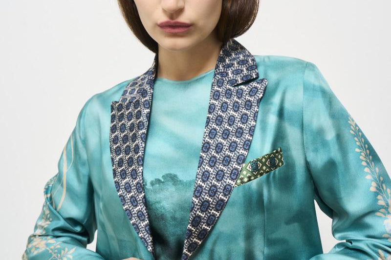 Cappotto donna Aloe in seta 12107 515545 PIERRE-LOUIS MASCIA 