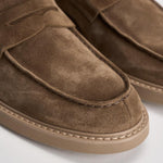 Mocassino uomo in suede tortora 2405 VISONEM08 DOUCAL'S 