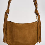 Borsa Oskan Soft Zip Franges in suede cammello BF0066FG D2C17MCOGNAC ISABEL MARANT 