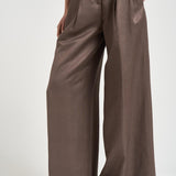 Pantalone donna a vita alta tortora A04143 01926151 PESERICO 