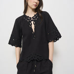 Blusa donna Shana nera HT0586FA C1J12E02FK MARANT ETOILE 