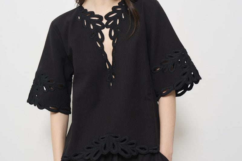 Blusa donna Shana nera HT0586FA C1J12E02FK MARANT ETOILE 