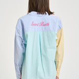 Camicia donna a righe multicolor CYS0001 MIX MC2 SAINT BARTH 